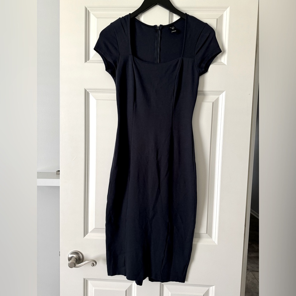 Windsor Semi Formal Navy Midi Dress • Size Small •